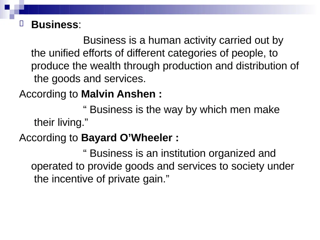 Business Environment Learning Objective What is - slide 3 of 29