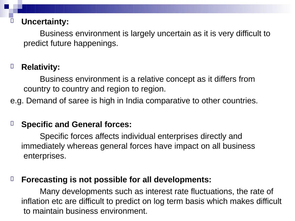 Business Environment Learning Objective What is - slide 7 of 29