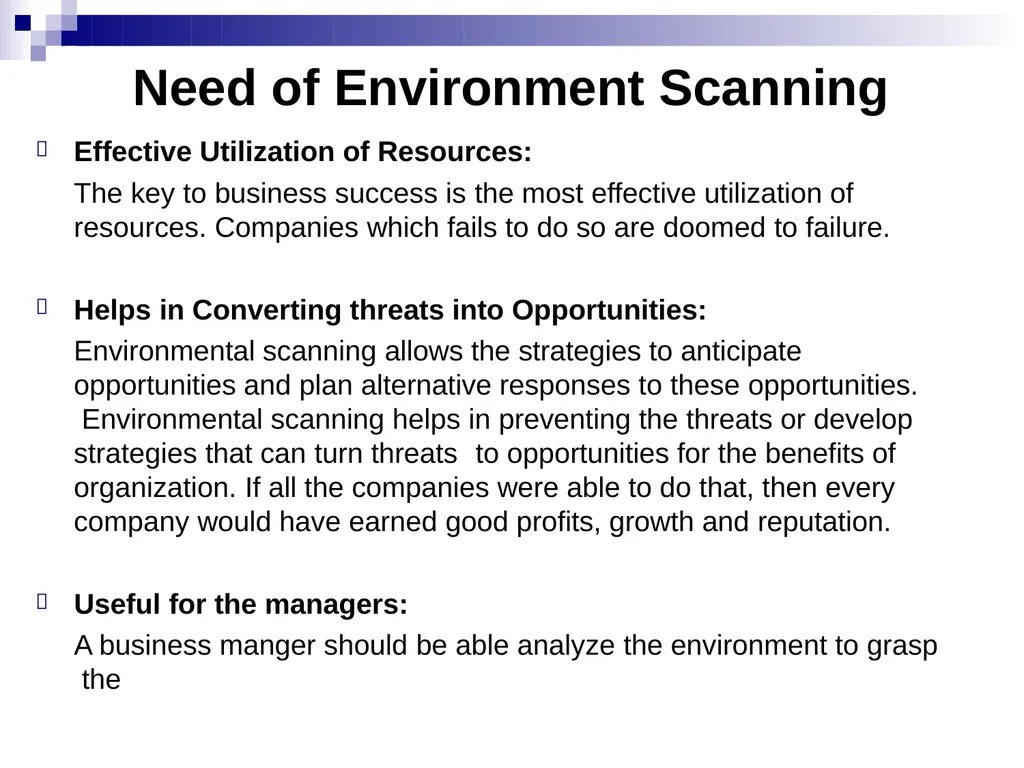 Business Environment Learning Objective What is - slide 22 of 29