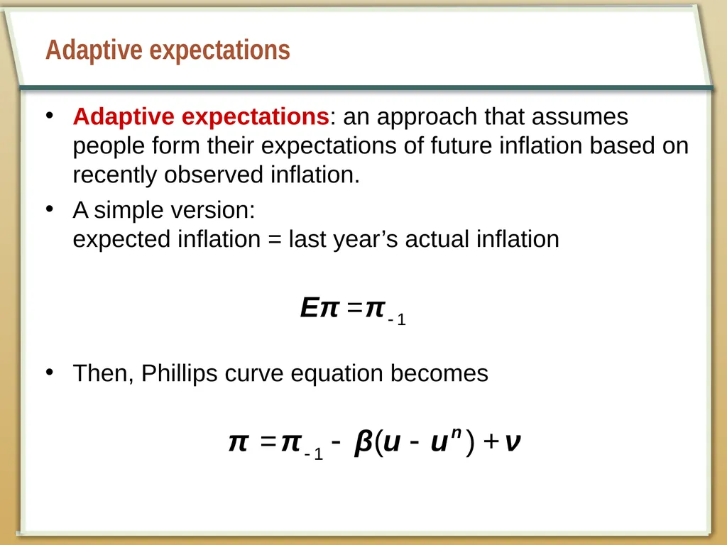 Aggregate Supply and the Short-Run Tradeoff - slide 18 of 34