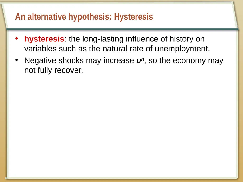 Aggregate Supply and the Short-Run Tradeoff - slide 29 of 34