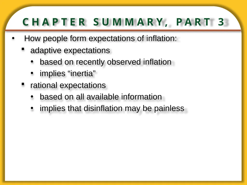 Aggregate Supply and the Short-Run Tradeoff - slide 33 of 34