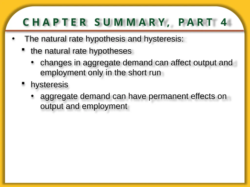 Aggregate Supply and the Short-Run Tradeoff - slide 34 of 34