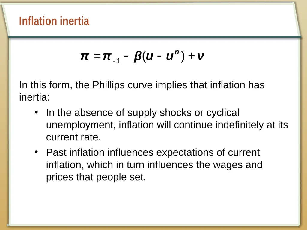 Aggregate Supply and the Short-Run Tradeoff - slide 19 of 34