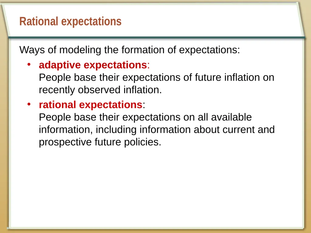 Aggregate Supply and the Short-Run Tradeoff - slide 24 of 34