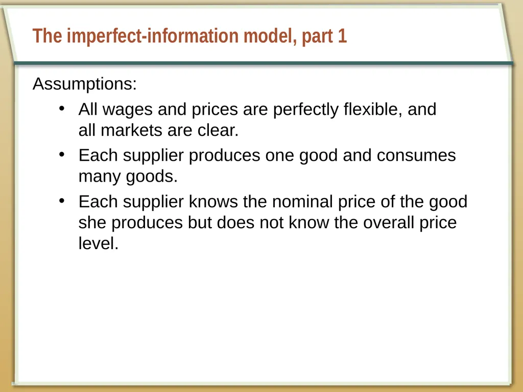 Aggregate Supply and the Short-Run Tradeoff - slide 11 of 34