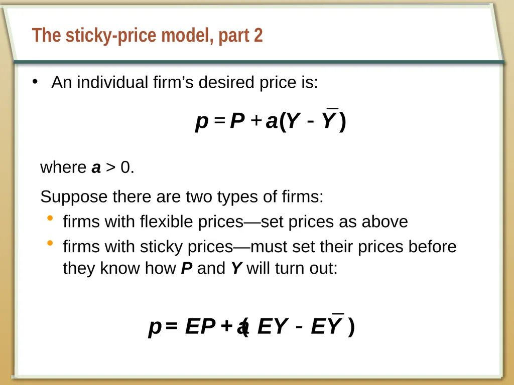 Aggregate Supply and the Short-Run Tradeoff - slide 6 of 34