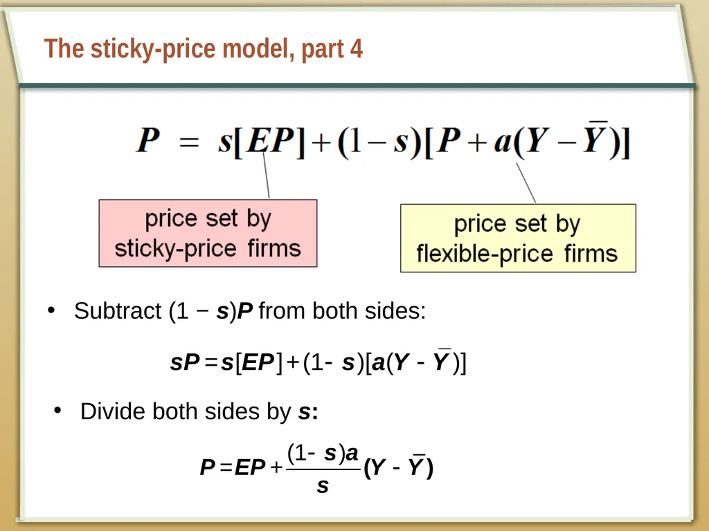 Aggregate Supply and the Short-Run Tradeoff - slide 8 of 34