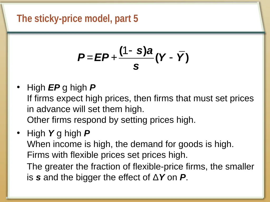 Aggregate Supply and the Short-Run Tradeoff - slide 9 of 34