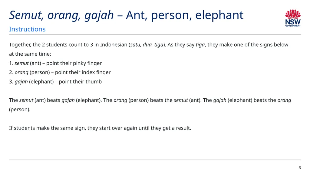 Sentence stealer Sentence stealer (1) Instructions - slide 3 of 7
