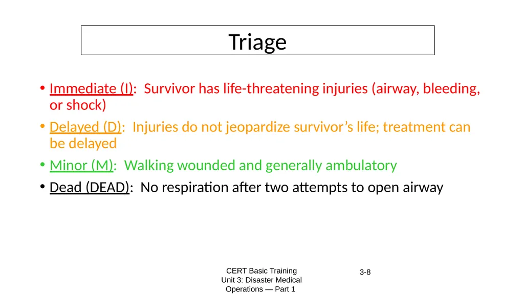 Gather Facts Assess Damage Consider Probabilities - slide 8 of 13