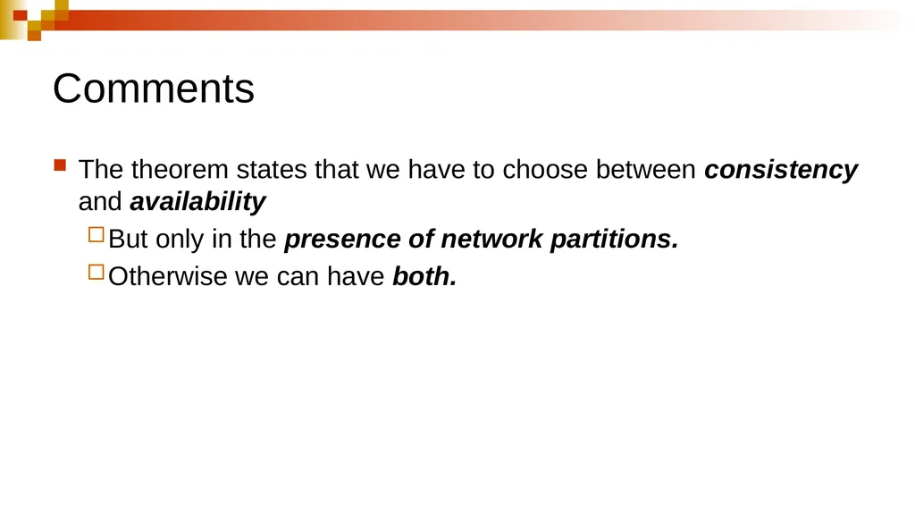 PERSPECTIVES ON THE CAP THEOREM Seth Gilbert, - slide 12 of 28