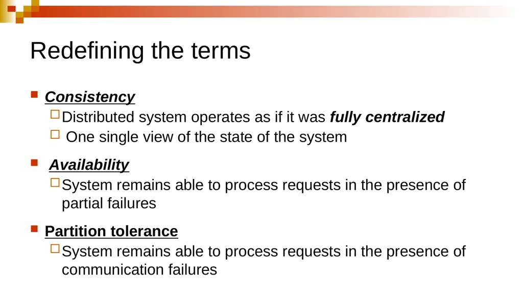 PERSPECTIVES ON THE CAP THEOREM Seth Gilbert, - slide 3 of 28
