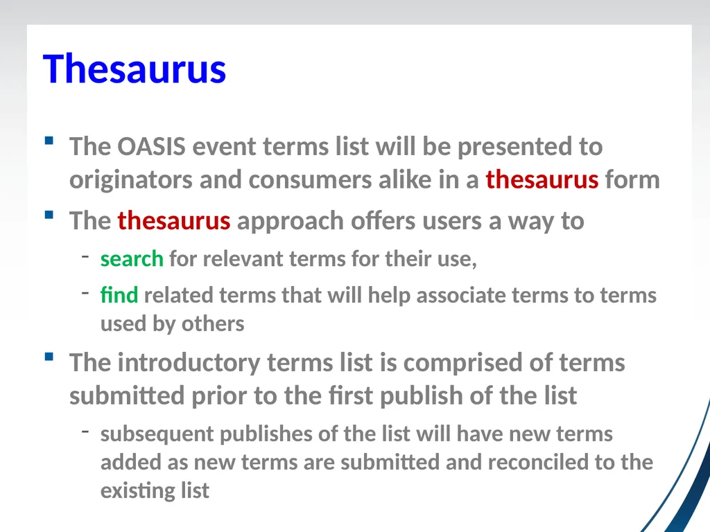 Event Terms for Use in CAP Subcommittee Update - slide 13 of 16