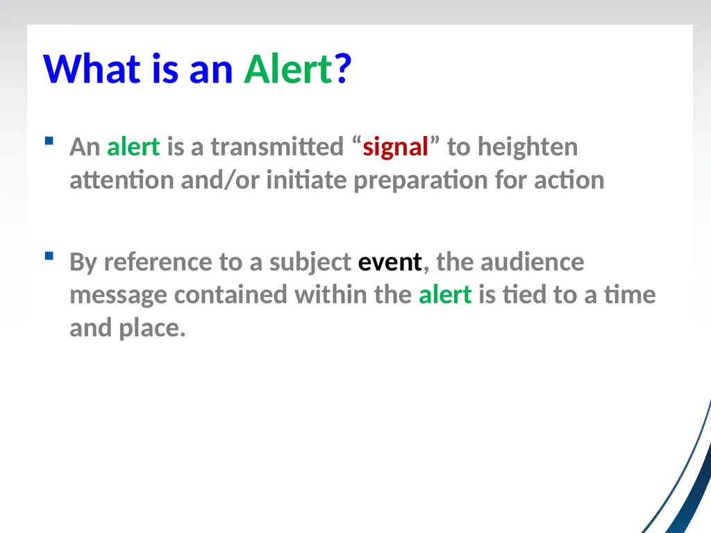Event Terms for Use in CAP Subcommittee Update - slide 11 of 16