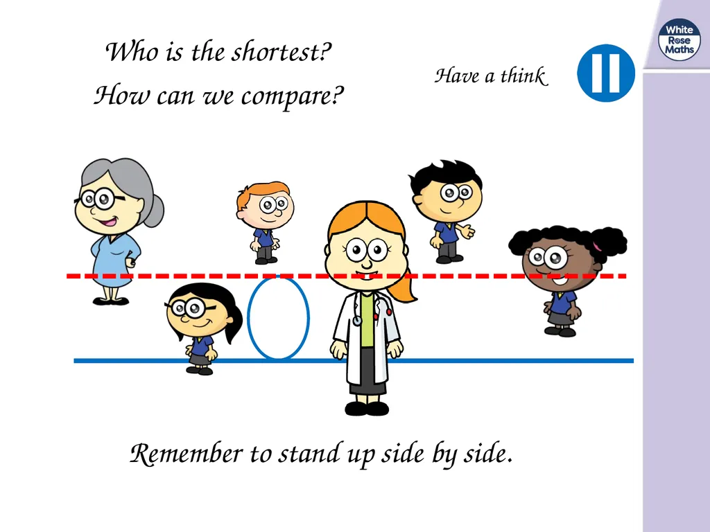 These words help us compare heights: height taller - slide 6 of 11