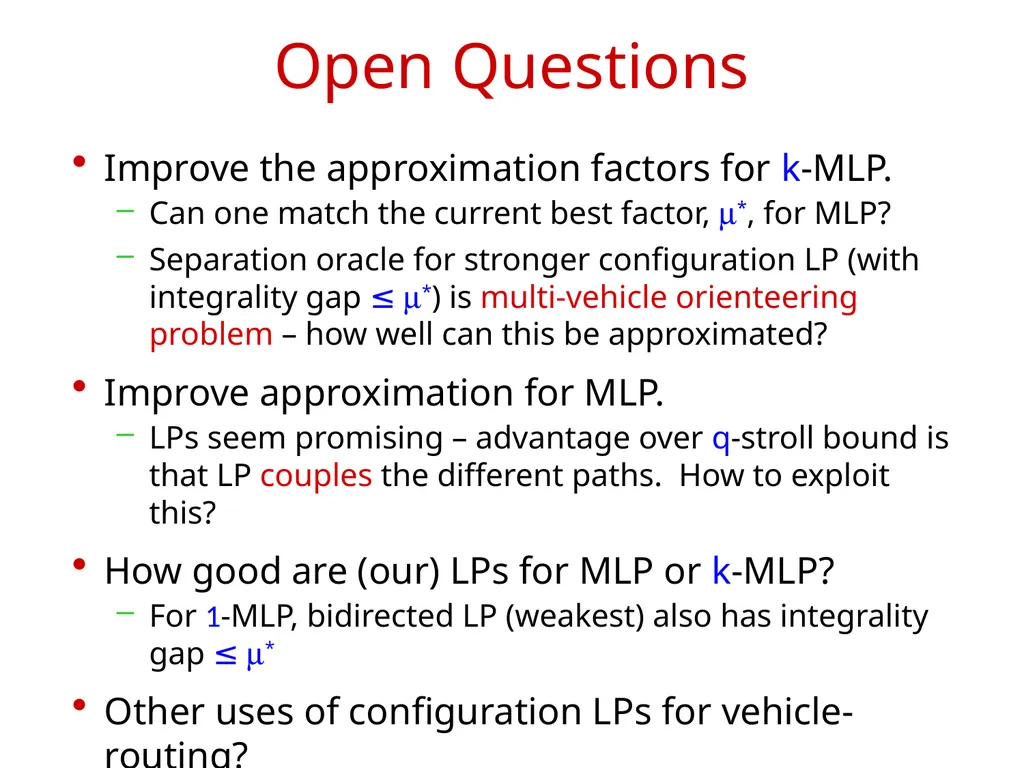 LP-based Approximation Algorithms for - slide 18 of 19