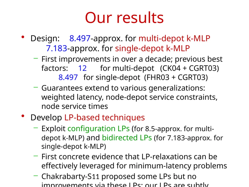 LP-based Approximation Algorithms for - slide 6 of 19