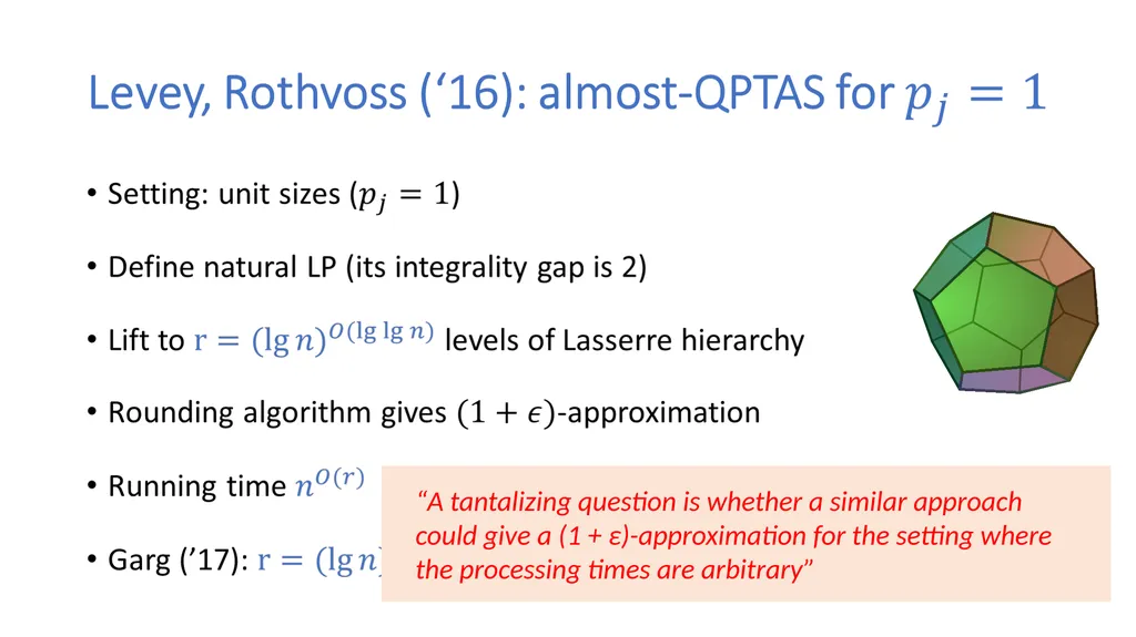 Hierarchy-Based Algorithms for Minimizing Makespan - slide 6 of 25