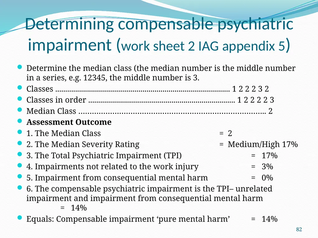 An Update on the (GEPIC) Return to Work Claimants - slide 82 of 86