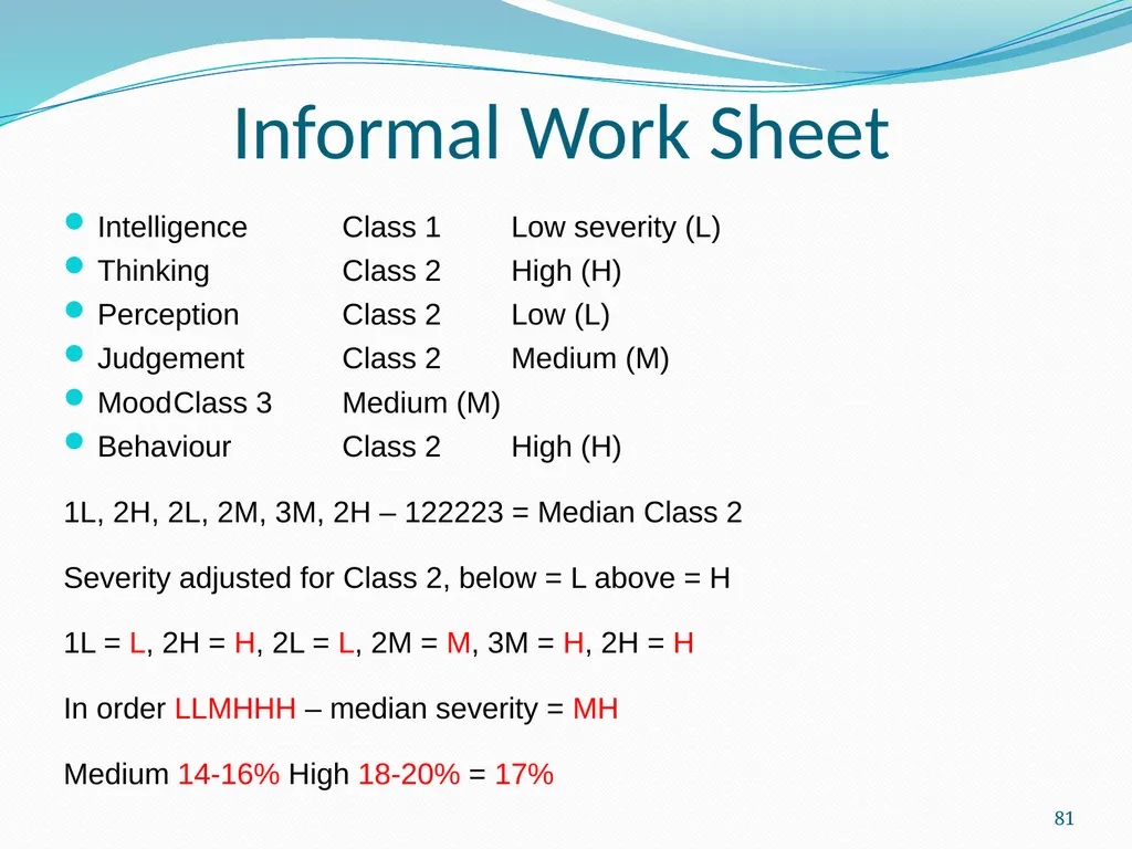 An Update on the (GEPIC) Return to Work Claimants - slide 81 of 86