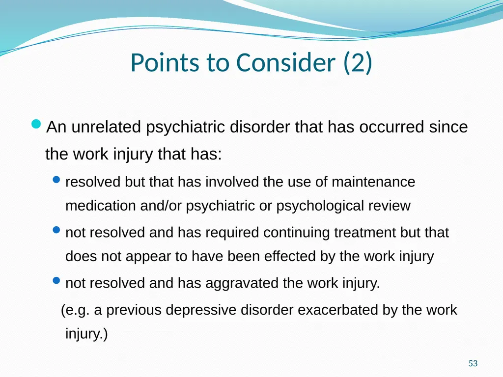An Update on the (GEPIC) Return to Work Claimants - slide 53 of 86