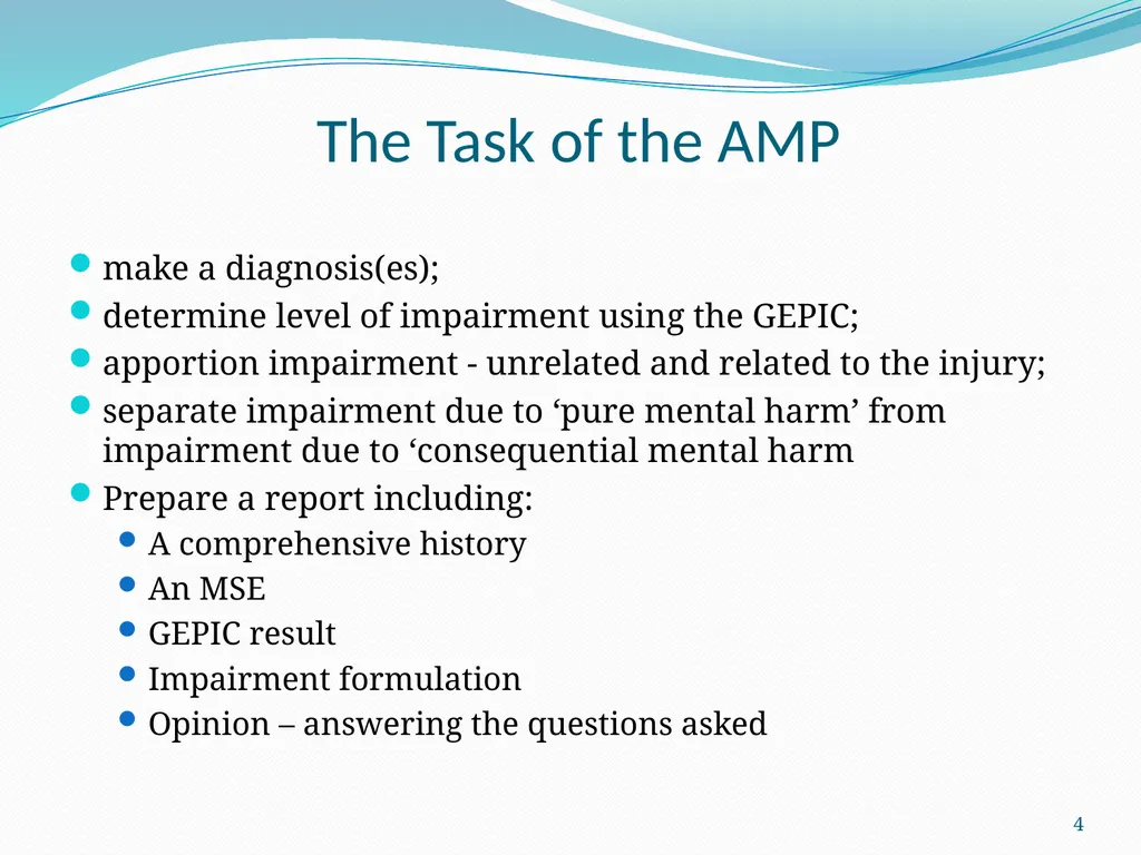 An Update on the (GEPIC) Return to Work Claimants - slide 4 of 86