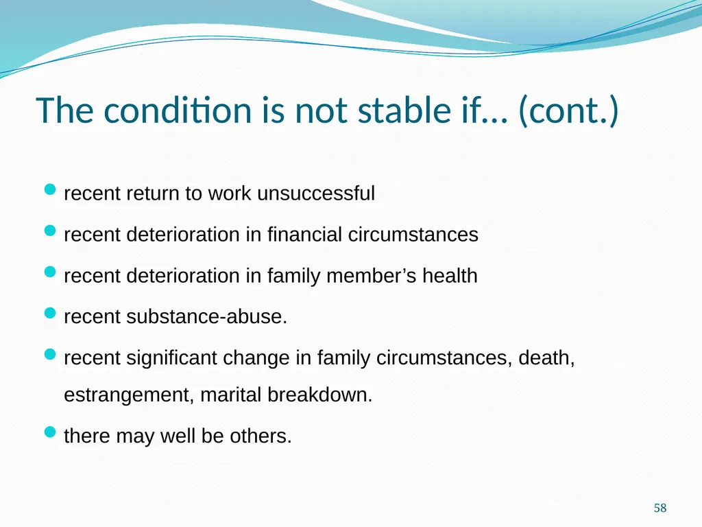 An Update on the (GEPIC) Return to Work Claimants - slide 58 of 86