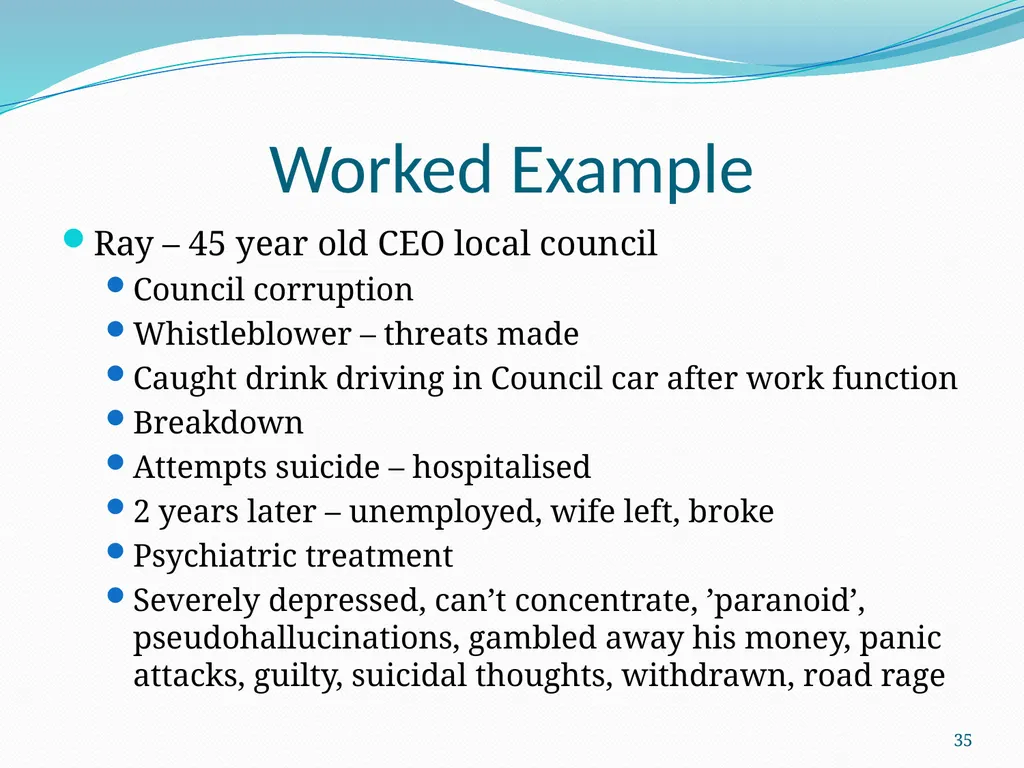 An Update on the (GEPIC) Return to Work Claimants - slide 35 of 86