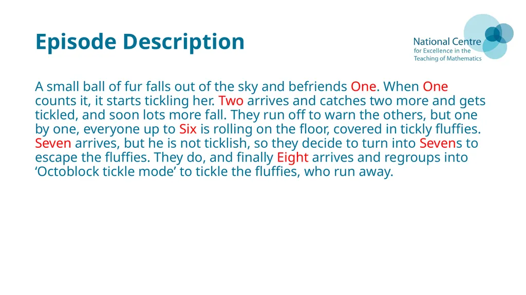 Numberblocks Support Materials Series 2, Episode - slide 3 of 33