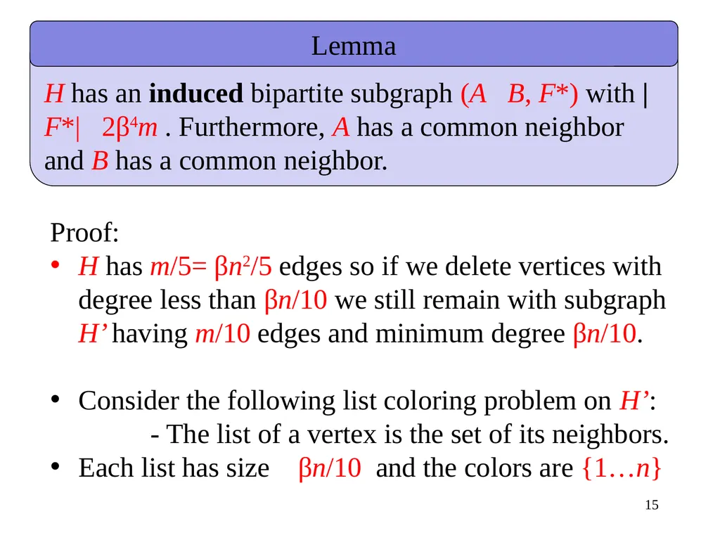 Dense graphs with a large triangle cover have a - slide 15 of 19
