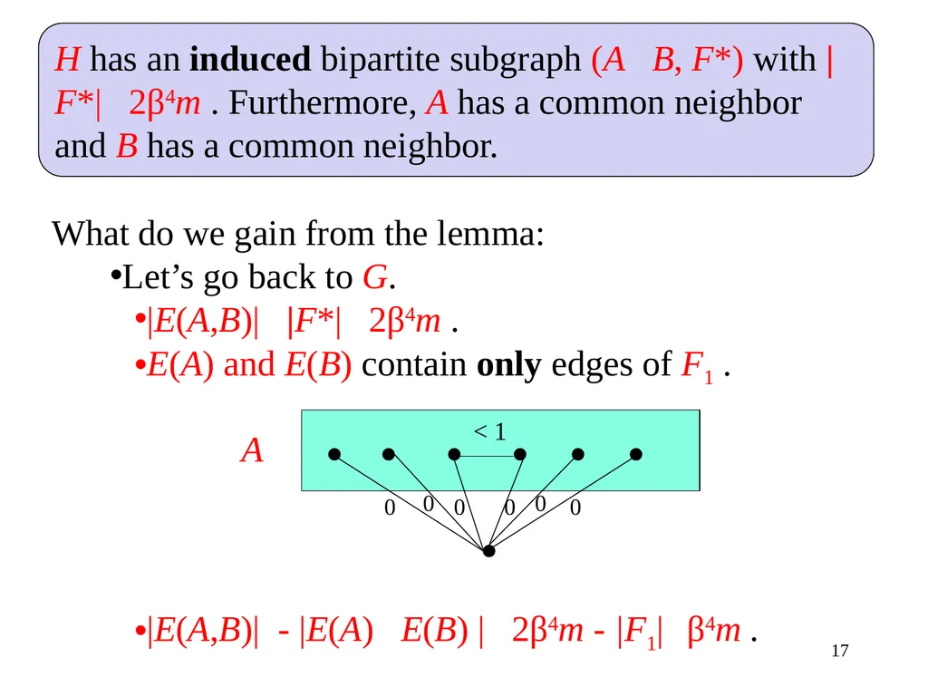 Dense graphs with a large triangle cover have a - slide 17 of 19