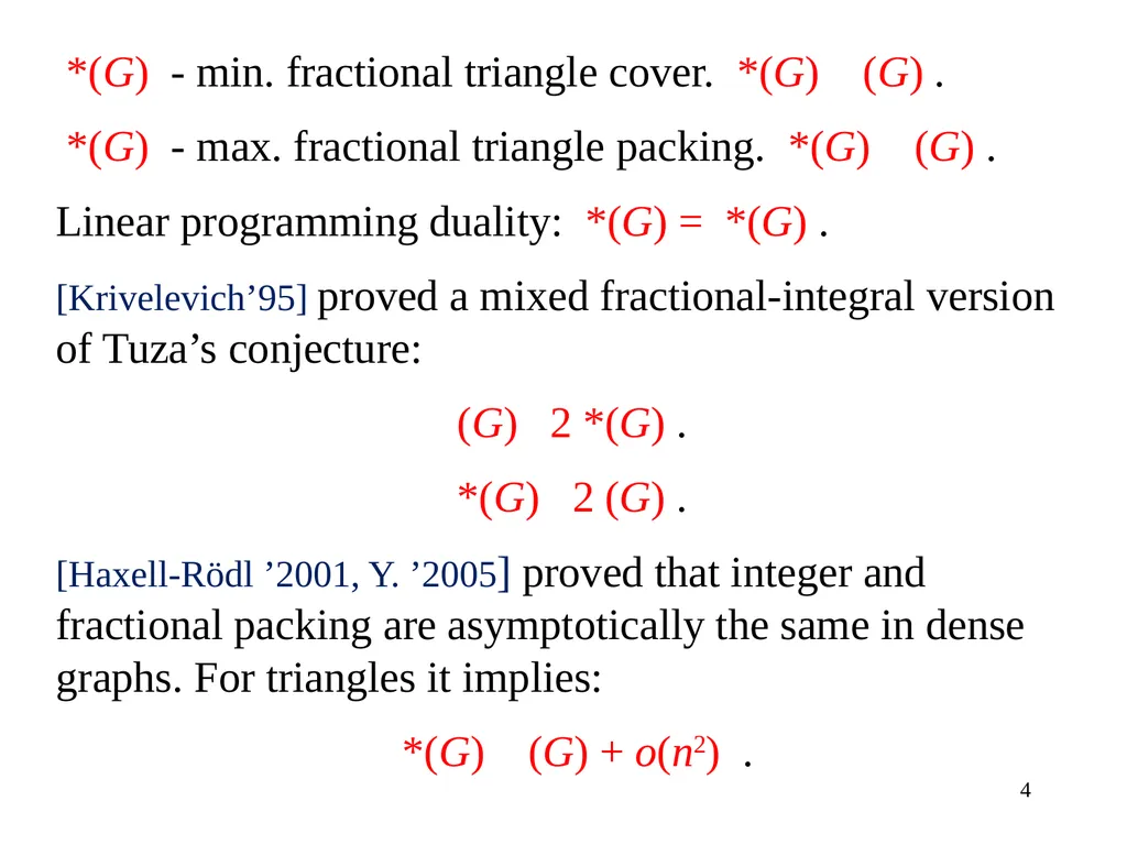 Dense graphs with a large triangle cover have a - slide 4 of 19