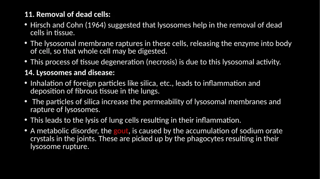 “Lysosome” Cell Bio 12 Contents: Introduction - slide 19 of 19