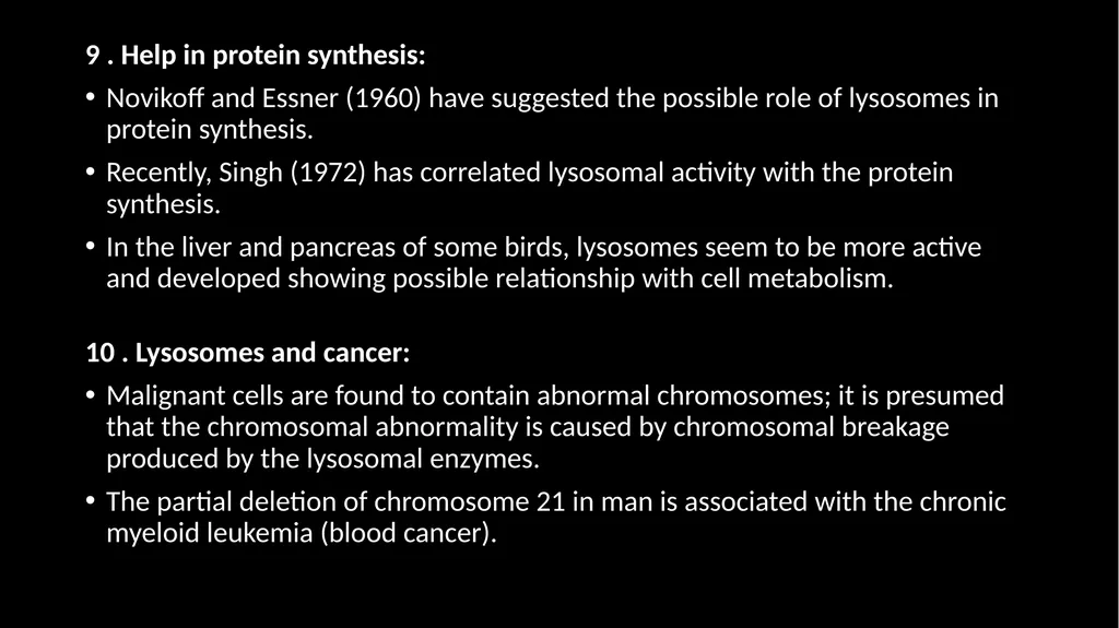 “Lysosome” Cell Bio 12 Contents: Introduction - slide 18 of 19