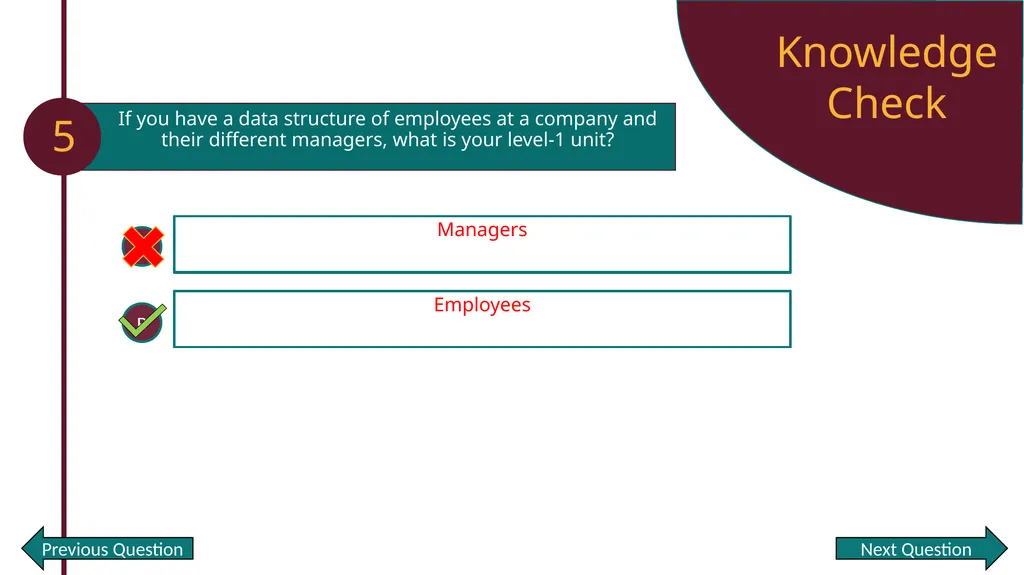 Section 1: Learning Check Question 1 Please put - slide 6 of 9