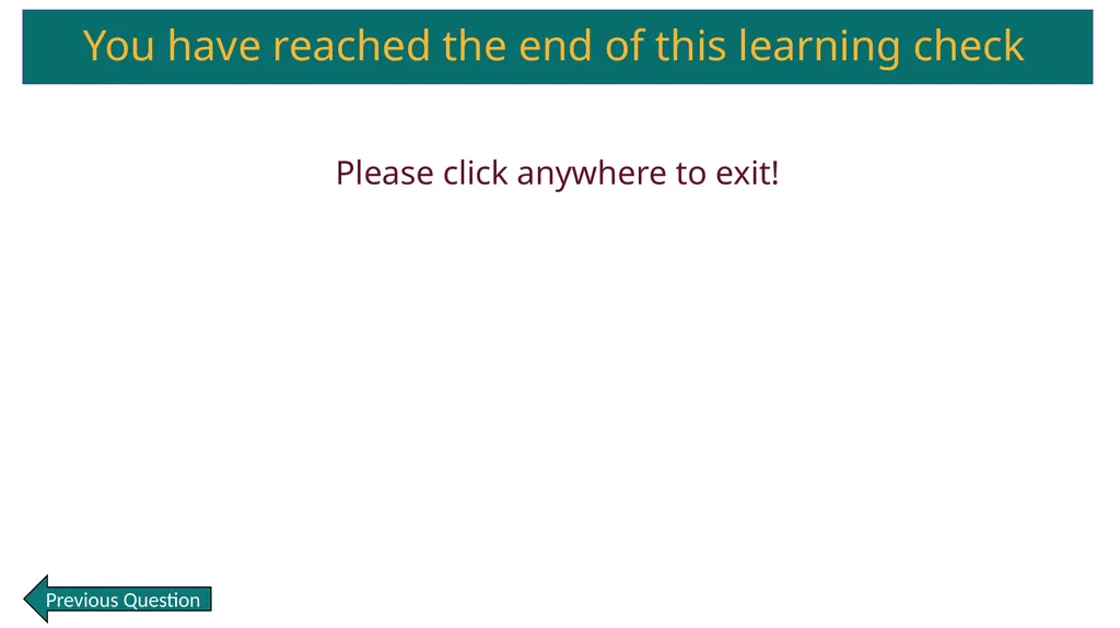 Section 1: Learning Check Question 1 Please put - slide 9 of 9