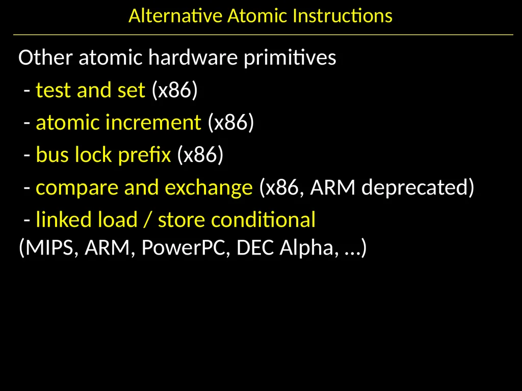 Synchronization II Hakim Weatherspoon CS 3410, - slide 30 of 52