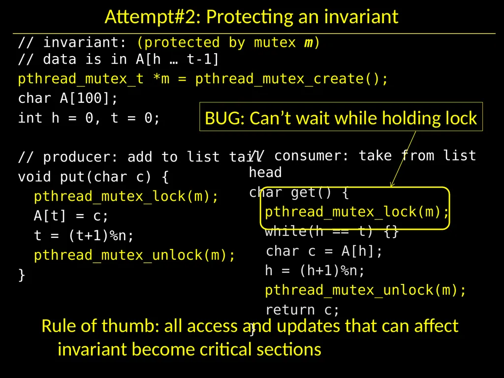Synchronization II Hakim Weatherspoon CS 3410, - slide 38 of 52