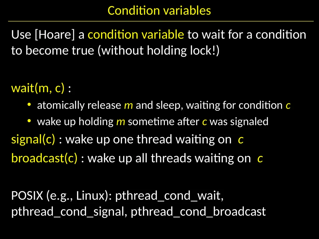 Synchronization II Hakim Weatherspoon CS 3410, - slide 45 of 52