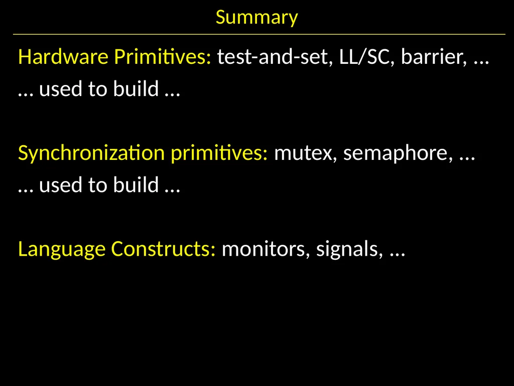 Synchronization II Hakim Weatherspoon CS 3410, - slide 50 of 52
