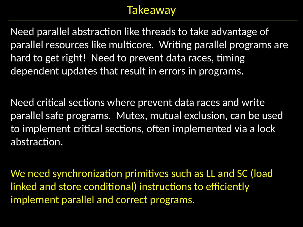 Synchronization II Hakim Weatherspoon CS 3410, - slide 32 of 52