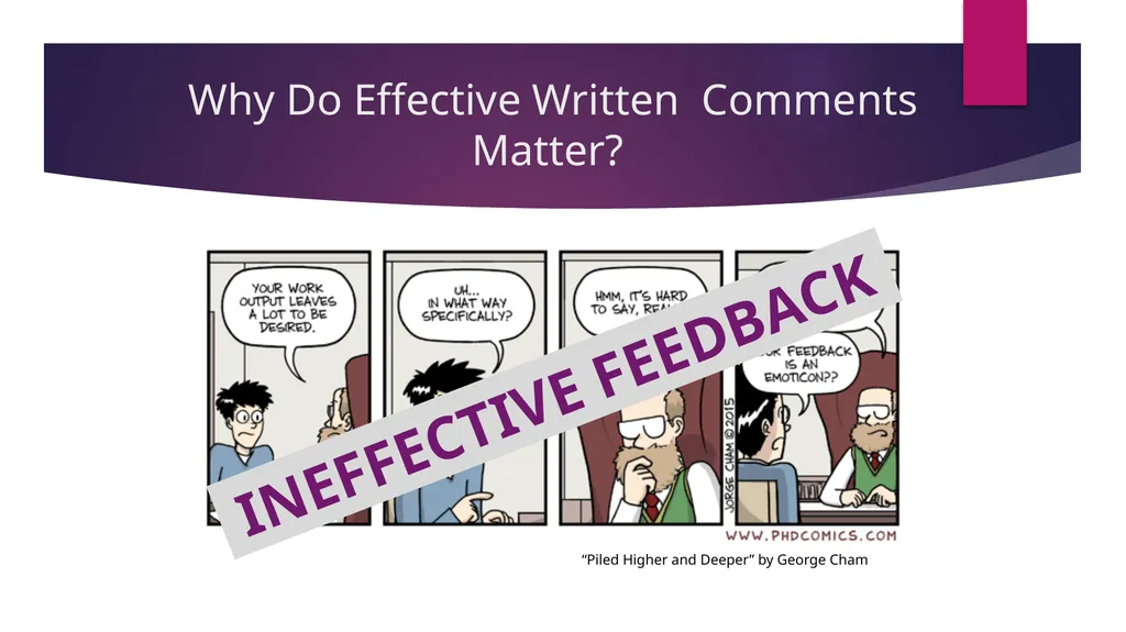 Writing Effective Feedback Why Do Effective - slide 2 of 8