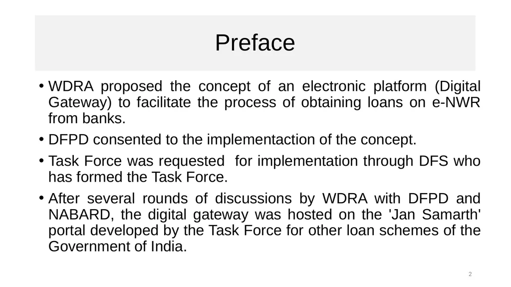 Presentation on e-Kisan Upaj Nidhi (Digital - slide 2 of 8
