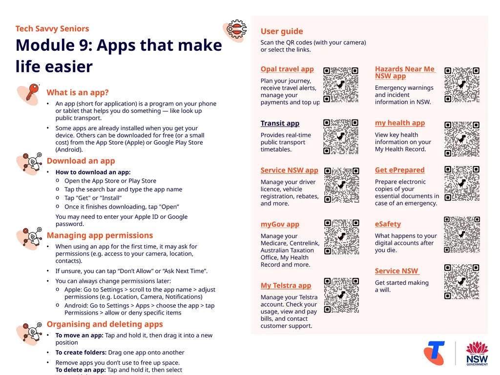 Tech Savvy Seniors Module 9: Apps that make life - slide 2 of 2