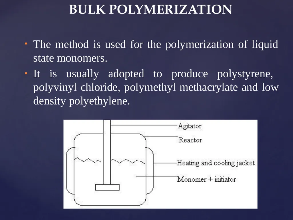 UNIT – 5 POLYMERIZATION TECHNIQUES POLYMERIZATION - slide 4 of 26