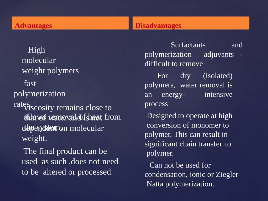 UNIT – 5 POLYMERIZATION TECHNIQUES POLYMERIZATION - slide 22 of 26