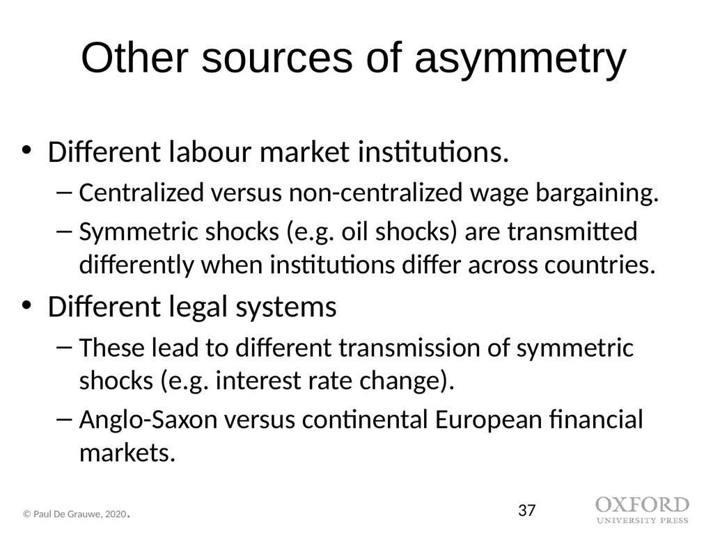Economics of Monetary Union 14e Introduction Paul - slide 37 of 39