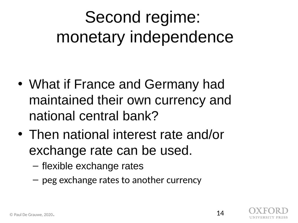 Economics of Monetary Union 14e Introduction Paul - slide 14 of 39