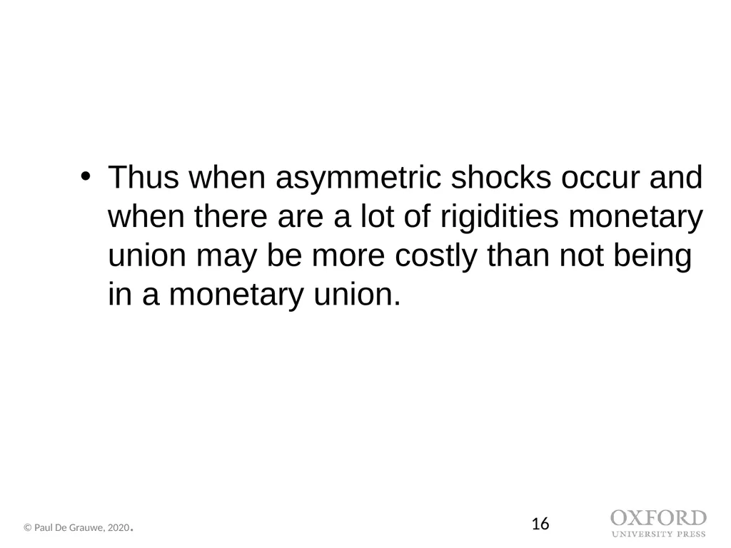Economics of Monetary Union 14e Introduction Paul - slide 16 of 39